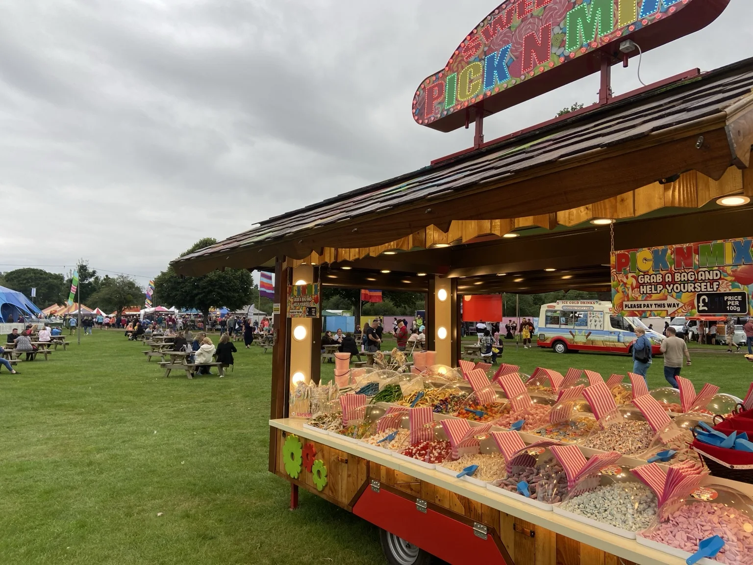 Pick n mix at a festival